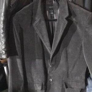 Men's Gray Corduroy Blazer